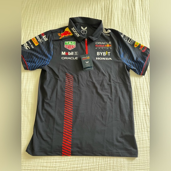 Oracle Red Bull Racing 2023 Team Polo Men’s Medium New with Tags - Picture 2 of 4